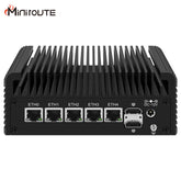 Intel N100 Fanless Mini PC 5xIntel i226-V 2.5GbE 2xHDMI DP Type-C Triple Displays Soft Router